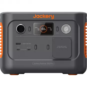 Jackery Explorer 300 Plus 288Wh LiFePO4 Tragbare Powerstation mit 300W AC, 100W PD, Solar Ready