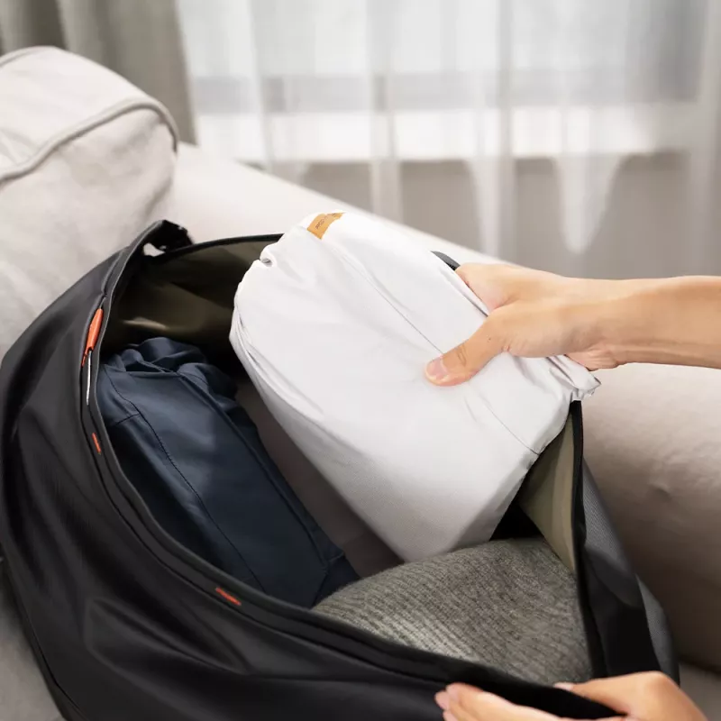 PGYTECH Kleideraufbewahrungsset - 4-teilige Reise-Packwürfel mit Schuh- und Wäschebeutel, Grau