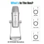 BOYA BY-PM700SP Multi-Pattern USB-Kondensatormikrofon mit Kopfhörerüberwachung und integriertem Ständer