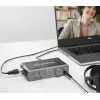 BOYA BY-AM1 2-Kanal USB-C Audio-Interface mit XLR/TRS-Eingängen, +48V Phantomspeisung und Direct Monitoring