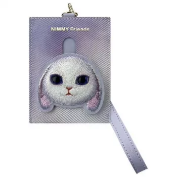 Nimmy Big Eyed Pet 2.0 Rabbit Kartenhalter-Brieftasche, Lila