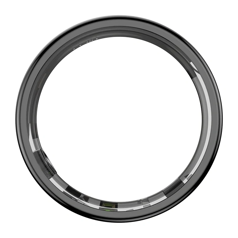 COLMI RING 2 Smart Ring Größe 9 Schwarz - 24/7 Herzfrequenz, SpO2, Temperatur, IP68, 7-Tage-Akku