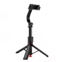 ACEFAST E42 Selfie-Stick-Stativ mit automatischem Ständer und Bluetooth-Fernauslöser, 1,05 m, Schwarz