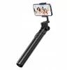 ULANZI MT-70 5-Section Aluminum Monopod Selfie Stick Tripod with Detachable Bluetooth Remote, Dual Phone Holders and 1/4 inch Screw, Extends to 880 mm, Black