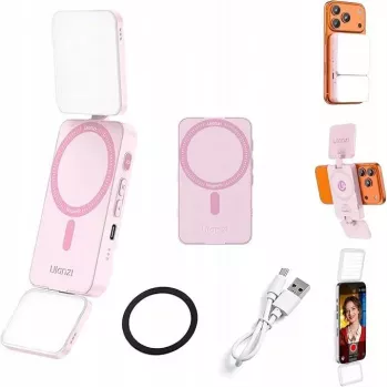 Ulanzi GL01-WB RGB LED Videoleuchte, 2700K-6500K, Pink