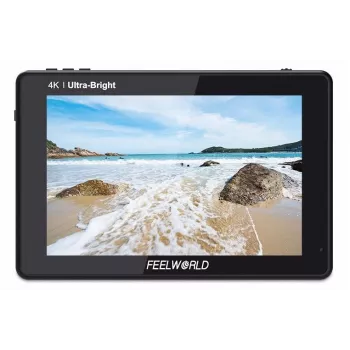 FEELWORLD LUT7 7-Zoll 2200nit 1920x1200 Touchscreen 4K HDMI On-Camera Field Monitor mit 3D LUT, HDR, Waveform, Dual NP-F