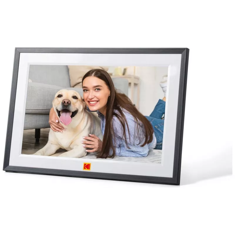 KODAK RCF-1018 10,1 Zoll Wi-Fi Digitaler Bilderrahmen mit IPS-Touchscreen, 16GB, Schwarz