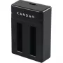 Kandao QooCam EGO Doppel-Ladegerät mit USB-C, LED-Anzeigen, Überladeschutz