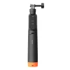 TELESIN Wasserdichter Selfie-Stick mit Fernbedienung für DJI Osmo Action Kameras, 15m IPX8, ausziehbar auf 60cm, Schwarz