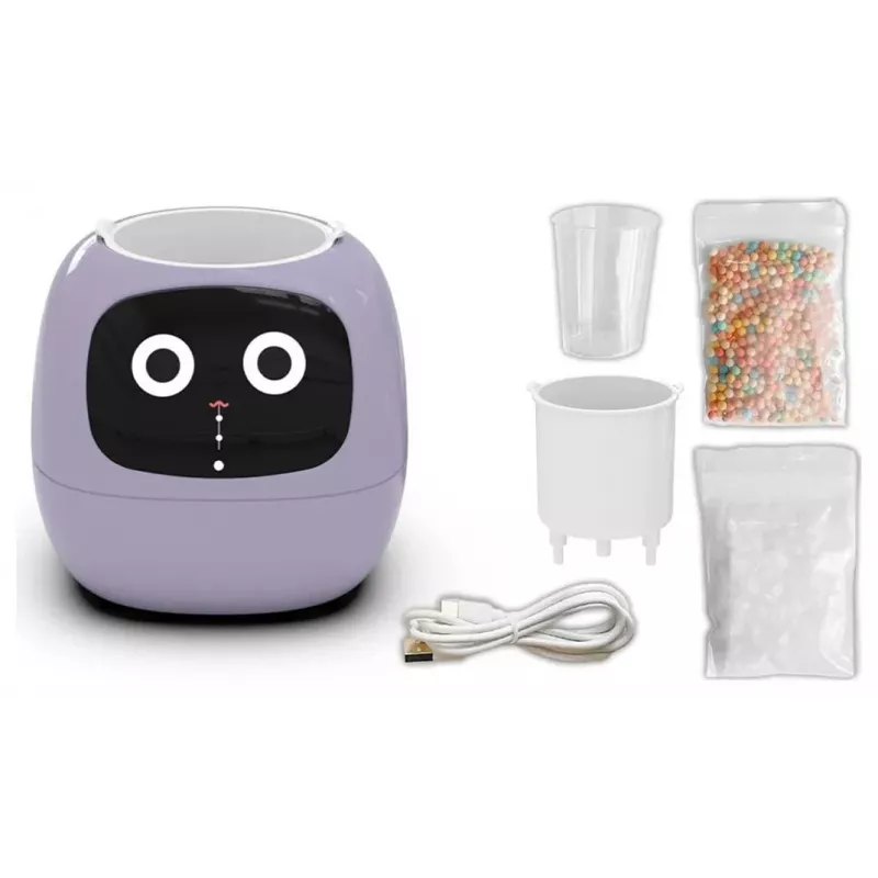 PLANTSIO IVY Smart Indoor Garden, Lila, 6-Pod-Hydroponiksystem mit 23W Full-Spectrum-LED, 1,5L Wassertank, automatischer Beleuchtung, Touchpanel