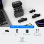 BOYA BY-V30 Drahtloses Lavalier-Mikrofonsystem für USB-C-Geräte, 2,4 GHz, 50 m Reichweite, 9 Stunden Akku, Rauschunterdrückung, Schwarz