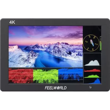 FEELWORLD T7 PLUS 7 Zoll 2200nit 1920x1200 IPS 3D LUT On-Camera Field Monitor mit HDMI-Loop-Through