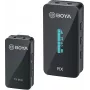 BOYA BY-XM6-S1 Mini 2,4 GHz kabelloses Mikrofonsystem mit Lavalier-Mikrofon, OLED-Empfänger, 100 m Reichweite