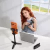 ULANZI Mini Selfie-Stick-Stativ mit Bluetooth-Fernauslöser für Smartphones, Schwarz