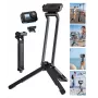 ULANZI MA70 Magnetisches Mini-Stativ Griff für DJI Osmo Action 3/4/5 Pro, GoPro, Insta360, Smartphones - Schwarz