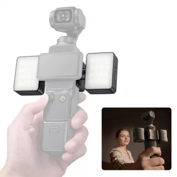 Ulanzi LM06 Duales magnetisches LED-Licht für DJI Osmo Pocket 3/4
