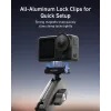 TELESIN Magic Arm Clamp Mount für DJI Osmo Action 5 Pro/4/3, Osmo 360, GoPro, Insta360 – S3-HBM-14-TDJ