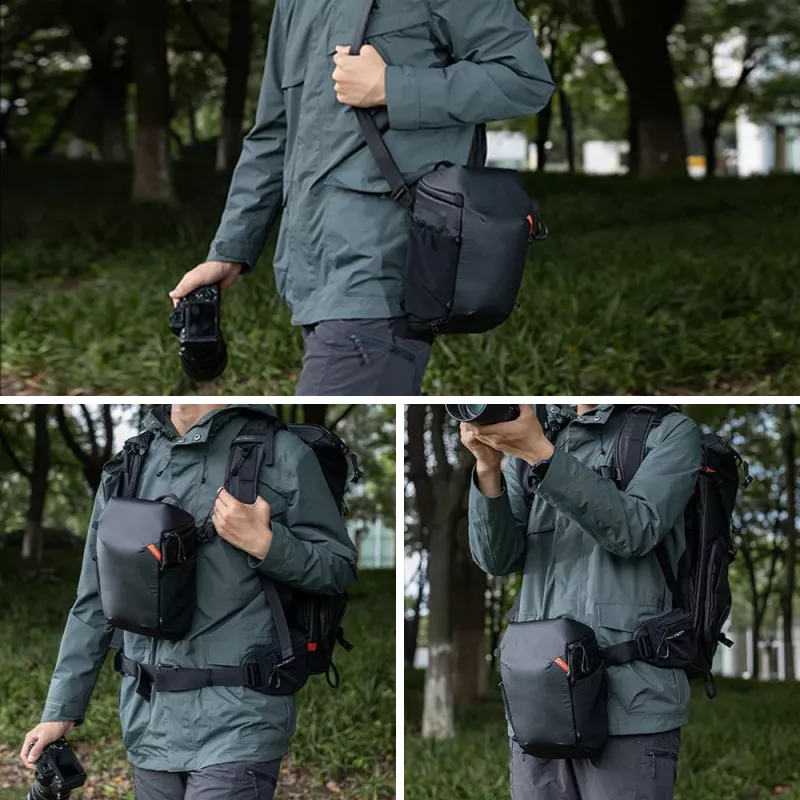 PGYTECH Kamera Toploader-Umhängetasche für DSLR/Mirrorless, Schwarz