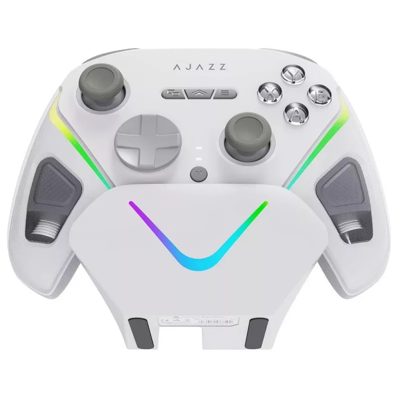AJAZZ GP100S kabelloses Gamepad mit Ladestation, Weiß