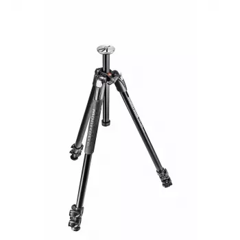 Manfrotto 290 Xtra Aluminium-Stativ mit 3-fach ausziehbaren Beinen, 3-Wege-Neiger nicht enthalten, Schwarz, MT290XTA3
