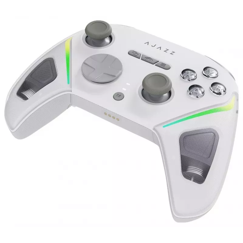 AJAZZ GP100-W Tri-Mode Wireless RGB Gamepad für Switch, PC, iOS & Android – Weiß