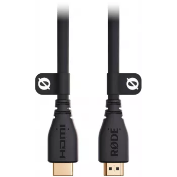 RODE HDMICABLE3M 3m High-Speed HDMI-Kabel mit Ethernet, 4K 60Hz, HDR, 18Gbps, vergoldet