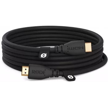 RODE HDMICABLE3M 3m High-Speed HDMI-Kabel mit Ethernet, 4K 60Hz, HDR, 18Gbps, vergoldet