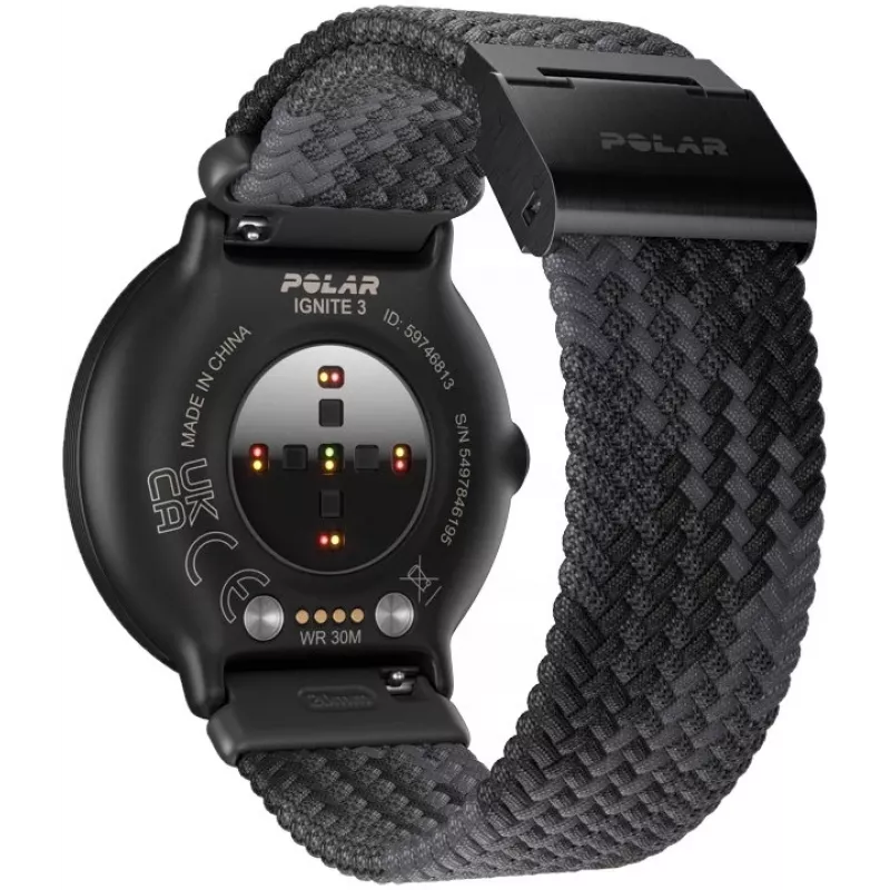 Polar Ignite 3 S-L, Schwarz/Schwarz geflochten (900111828)