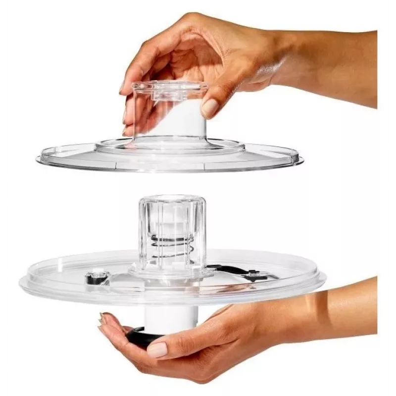 OXO Good Grips 11262700 2-in-1 Glass Salad Spinner, Transparent