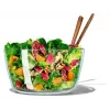 OXO Good Grips 11262700 2-in-1 Glass Salad Spinner, Transparent