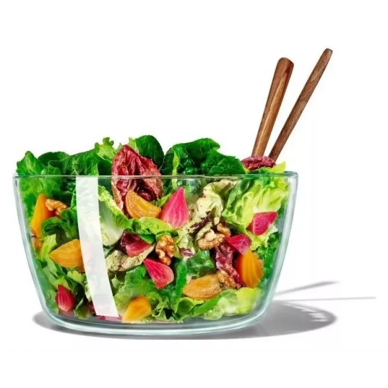 OXO Good Grips 11262700 2-in-1 Glass Salad Spinner, Transparent