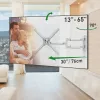 Barkan BM343XLW Full Motion TV-Wandhalterung für 13-65 Zoll Bildschirme, 36kg, Weiß