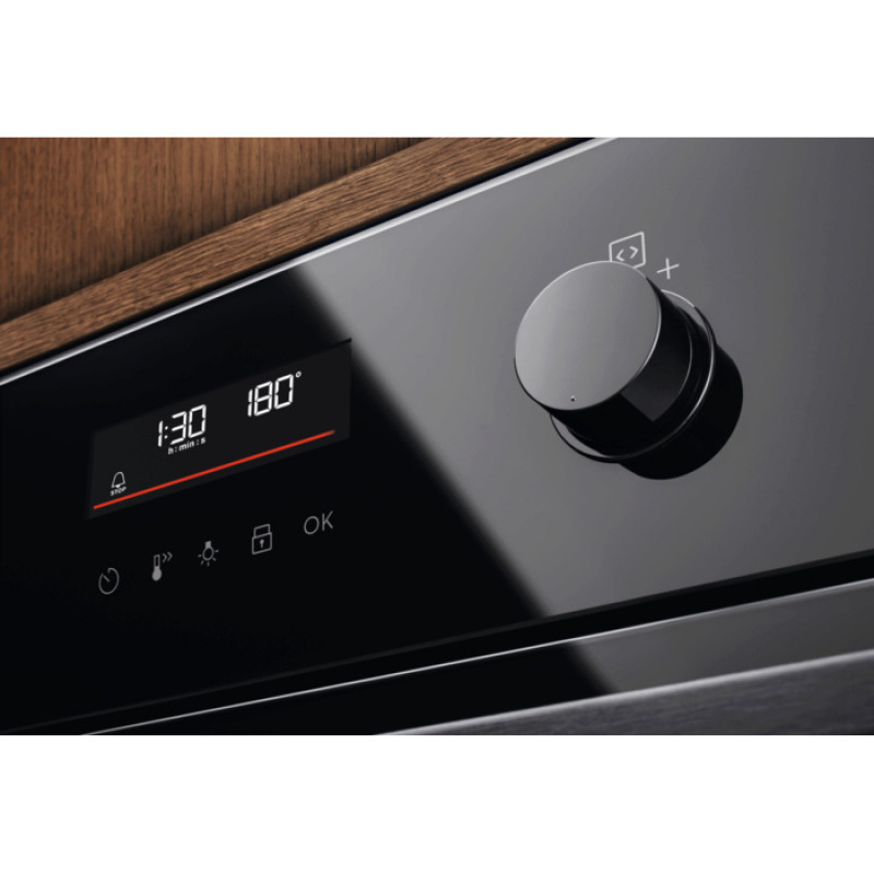 Electrolux LOF6P16Z Einbau-Elektrobackofen, 71 L, Pyrolyse-Selbstreinigung, SoftClosing, Schwarz
