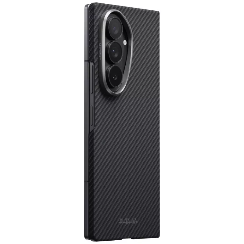 PITAKA Edge Case für Samsung Galaxy Z Fold 8 Ultra – Aramidfaser-Schutzhülle, Schwarz/Grau (Overture Black)