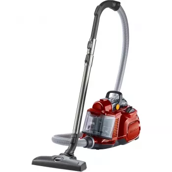 AEG LX7-2-CR-A Beutelloser Zyklon-Staubsauger, 750 W, Chili Rot/Schwarz