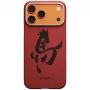 PITAKA Edge Case Ink Horse Painting für Apple iPhone 17 Pro – Zinnober Aramidfaser Snap-On Hülle mit MagSafe