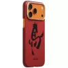 PITAKA Edge Case Ink Horse Painting für Apple iPhone 17 Pro – Zinnober Aramidfaser Snap-On Hülle mit MagSafe