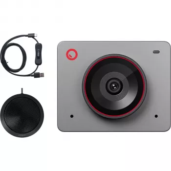OBSBOT Meet 2 Combo Space Grey 4K AI-Webcam mit Magnetständer, Mini-Stativ und Tasche
