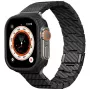 PITAKA Carbon Fiber Modern Watch Band für Apple Watch 42/44/45/49mm Schwarz Grau