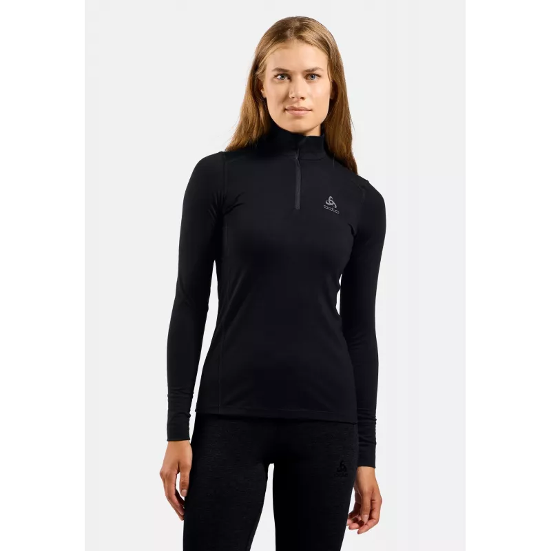 ODLO Damen Merino 200 Thermoshirt - Schwarz, XS