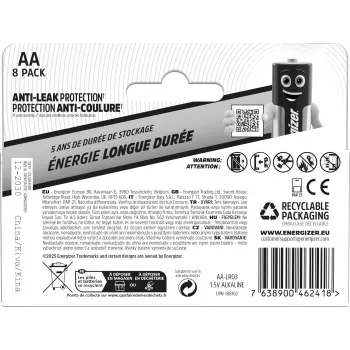 Energizer Everyday AA/LR6 Alkaline-Batterien (DHP8)