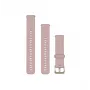 Garmin Quick Release 18 mm Silikon-Armband für Uhren, Powder Pink, 010-13256-03