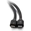 C2G 2,5 Fuß Thunderbolt 4 USB-C Kabel - 40Gbps, 100W PD, 8K, Schwarz