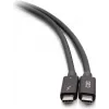 C2G 2,5 Fuß Thunderbolt 4 USB-C Kabel - 40Gbps, 100W PD, 8K, Schwarz
