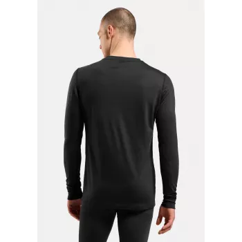 Odlo Merino 200 BL Top Crew Neck LS Herren-Unterhemd - Schwarz