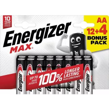 Energizer Max 316920 AA Mignon Alkaline-Batterie, 1,5 V, 16er-Pack