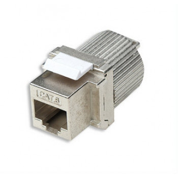Intellinet 167222 Cat6 FTP RJ45 Keystone Jack, werkzeuglos, geschirmt, Zinklegierung