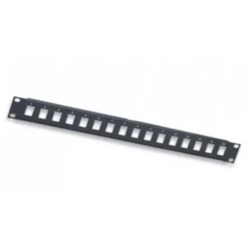 Intellinet 24-Port Keystone Patchpanel, 19 inch 1U, unbestückt, Schwarz (513593)