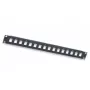 Intellinet 24-Port Keystone Patchpanel, 19 inch 1U, unbestückt, Schwarz (513593)