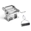 Marcato Atlas+ Chrome Nudelmaschine mit Pastabike Multi-Cutter